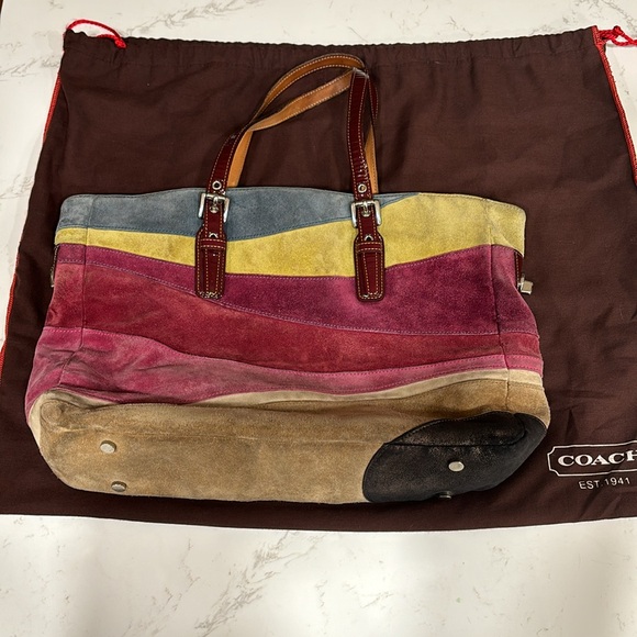 Coach suede wave tote bag - Picture 6 of 6